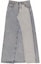 Order (Women) MM6 Maison Margiela FW24 Two-Tone High-Waist Denim Skirt Light Blue. S52MI0014S30844-962