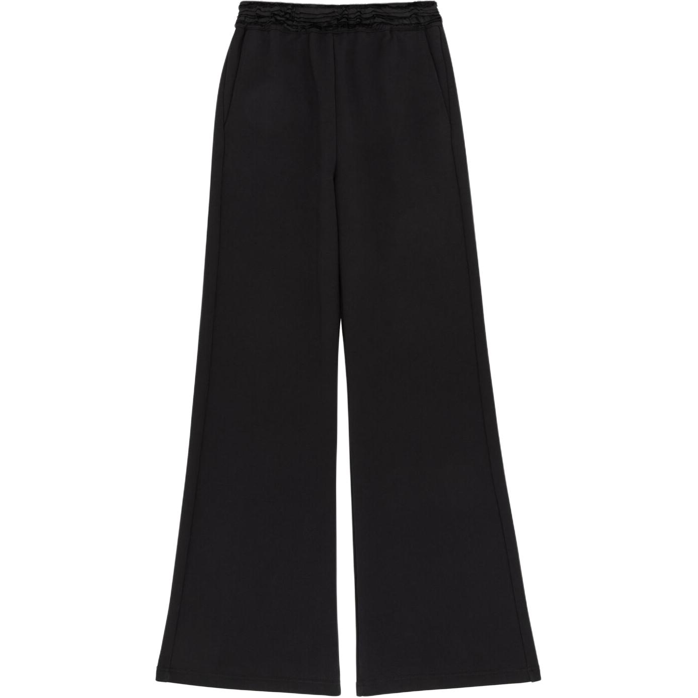 Order (Women) MM6 Maison Margiela FW24  Wide-Leg Knit Cotton Blend Sweatpants Black S52KA0502M25003-900