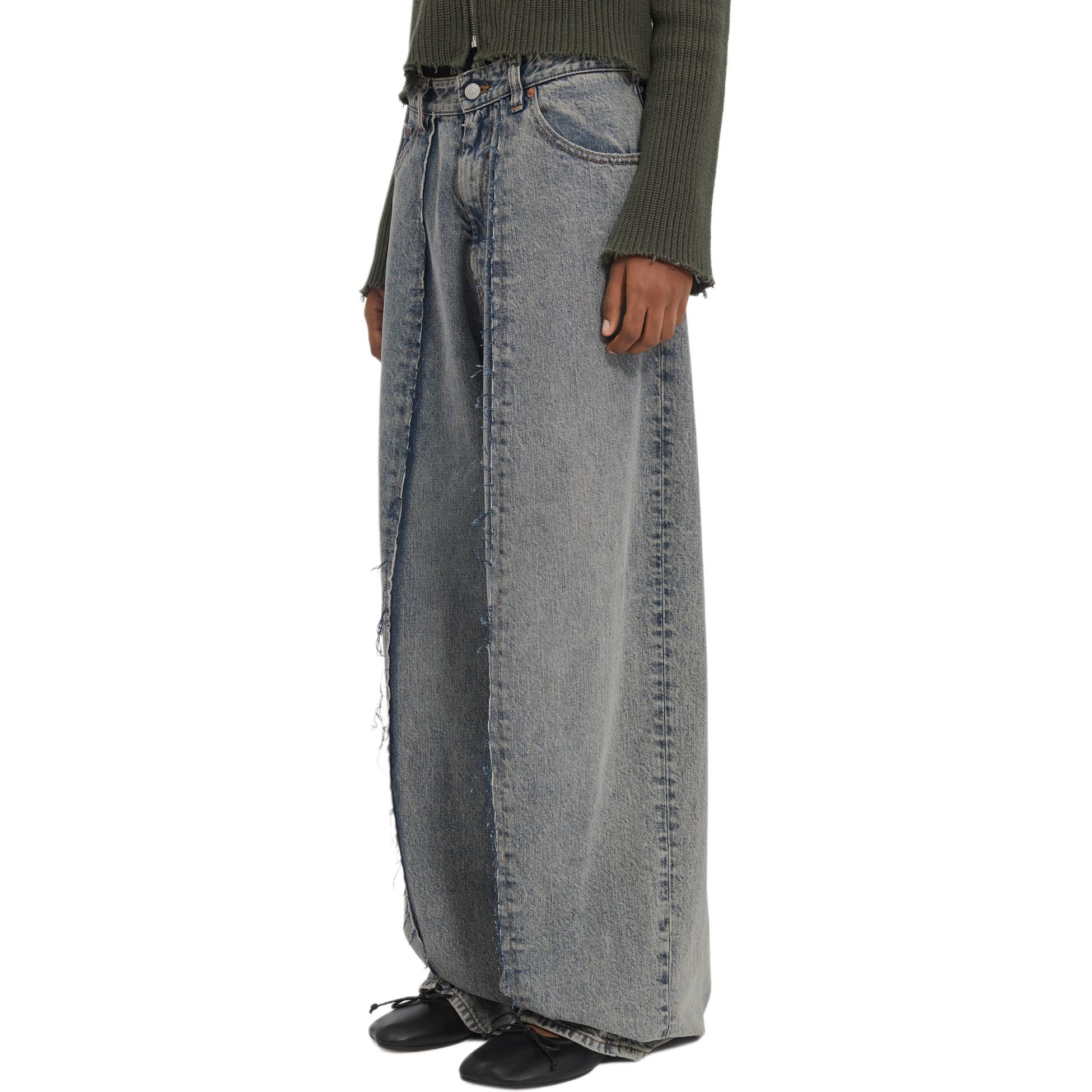 Details for (W) MM6 Maison Margiela 宽松版浅蓝色牛仔裤 FW24. S52LA0240S30844-962