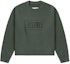Buy (W) MM6 메종 마르지엘라 FW24 그린 로고 프린트 오버사이즈 크루넥 스웻셔츠 여성. S52GU0232M25004727-GREEN