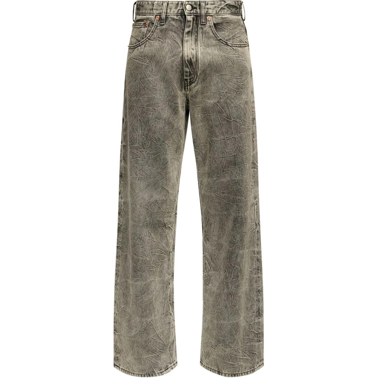 (Women) MM6 Maison Margiela FW24 Washed Pleated Wide-Leg Jeans Women’s Black. S52LA0236M30011-860 圖 2