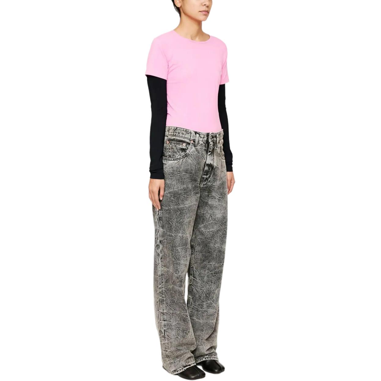 (Women) MM6 Maison Margiela FW24 Washed Pleated Wide-Leg Jeans Women’s Black. S52LA0236M30011-860 圖 5