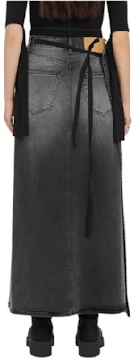(Women) MM6 Maison Margiela Gradient Loose A-Line Denim Maxi Skirt Women Black S62MI0016M30009-859 Lookbook (Women) MM6 Maison Margiela Gradient Loose A-Line Denim Maxi Skirt Women Black S62MI0016M30009-859