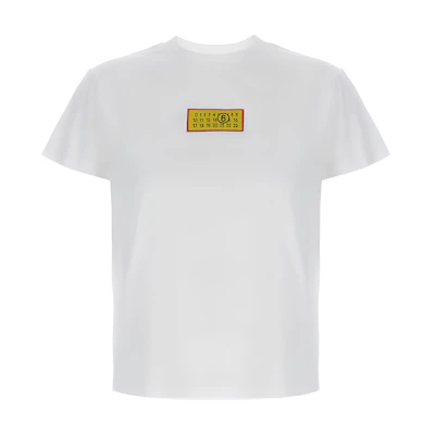(Women) MM6 Maison Margiela Logo Crew Neck White T-Shirt Women’s Casual Tee. S62GD0189S23588-100