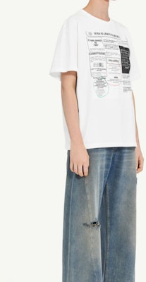 (W) MM6 メゾン マルジェラ 新聞プリント ホワイト クルーネック レディース Tシャツ SS25 S52GC0337S24312101 Shop (W) MM6 メゾン マルジェラ 新聞プリント ホワイト クルーネック レディース Tシャツ SS25 S52GC0337S24312101