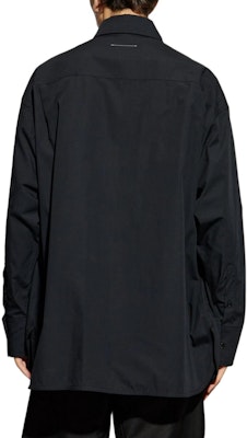 (W) MM6 Maison Margiela 數字印花女性黑色寬鬆襯衫 FW24 SH0DT0014M35152-BLACK Shop (W) MM6 Maison Margiela 數字印花女性黑色寬鬆襯衫 FW24 SH0DT0014M35152-BLACK