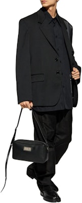 (W) MM6 Maison Margiela 數字印花女性黑色寬鬆襯衫 FW24 SH0DT0014M35152-BLACK Purchase (W) MM6 Maison Margiela 數字印花女性黑色寬鬆襯衫 FW24 SH0DT0014M35152-BLACK