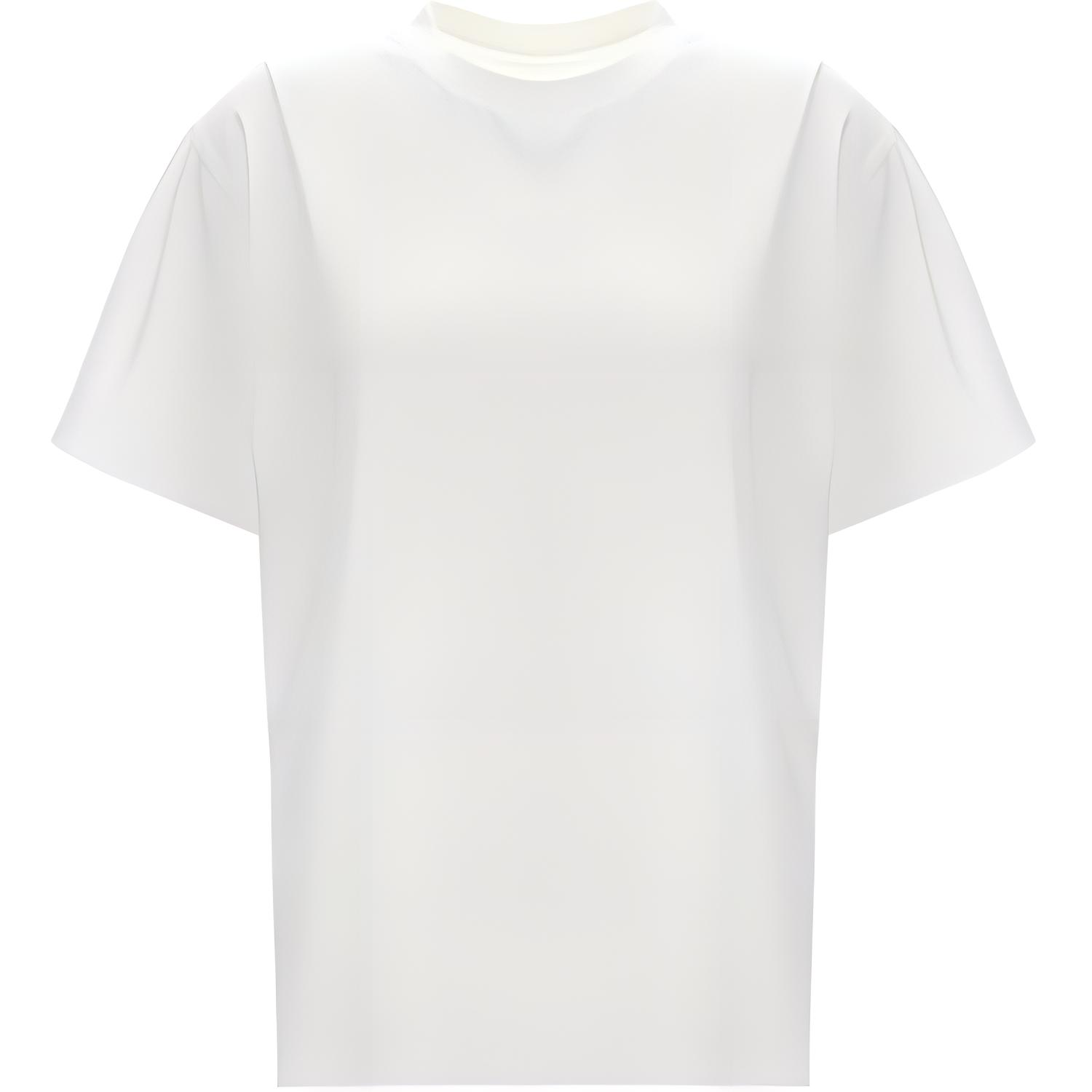 (Women) MM6 Maison Margiela Oversized Logo Crewneck T-Shirt  White S62GD0192S23588-100
