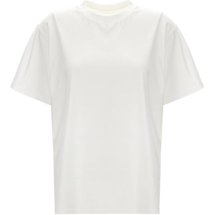 Order (W) Kaos MM6 Maison Margiela Oversized Logo Crewneck Warna Putih S62GD0192S23588-100