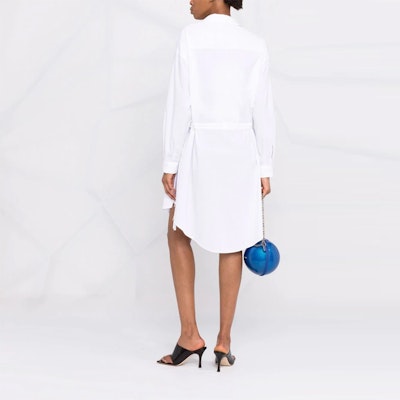 (Women) MM6 Maison Margiela Oversized Single-Breasted Shirt Dress Women White FW21. S52CT0620S47294100 Shop (Women) MM6 Maison Margiela Oversized Single-Breasted Shirt Dress Women White FW21. S52CT0620S47294100