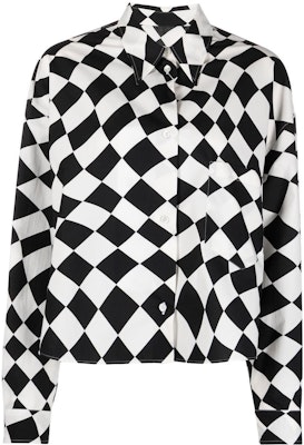 (W) MM6 Maison Margiela SS22 黑色格紋長袖扣襯衫 S62DL0067S54742001S Order (W) MM6 Maison Margiela SS22 黑色格紋長袖扣襯衫 S62DL0067S54742001S