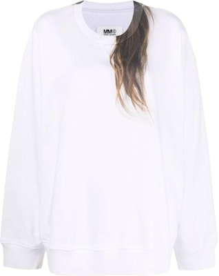 (Women) MM6 Maison Margiela SS22 Hair Print White Long Sleeve Pullover Tee Women S52GU0158S25337100 Buy (Women) MM6 Maison Margiela SS22 Hair Print White Long Sleeve Pullover Tee Women S52GU0158S25337100