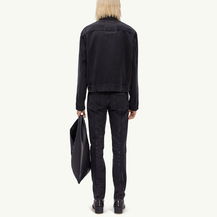 Shop (W) MM6 Maison Margiela SS23 黑色牛仔外套配扣式設計 S52AM0228S30743-900