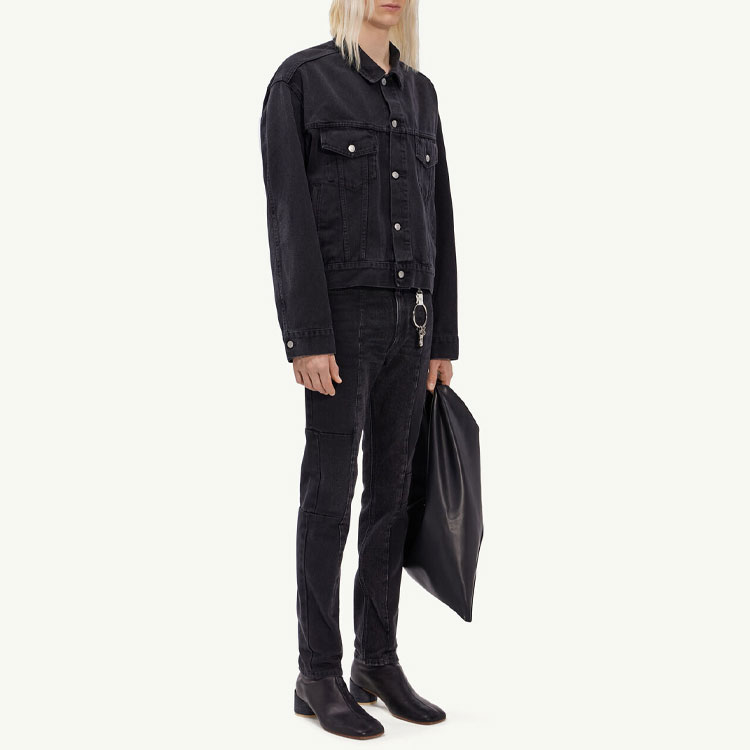 Purchase (W) MM6 Maison Margiela SS23 黑色牛仔外套配扣式設計 S52AM0228S30743-900