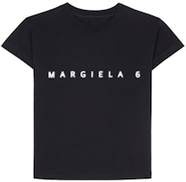 (Women) MM6 Maison Margiela SS23 Black Logo Print Short Sleeve T-Shirt. S52GC0265S24312900 (Women) MM6 Maison Margiela SS23 Black Logo Print Short Sleeve T-Shirt. S52GC0265S24312900