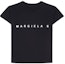 Buy (Women) MM6 Maison Margiela SS23 Black Logo Print Short Sleeve T-Shirt. S52GC0265S24312900