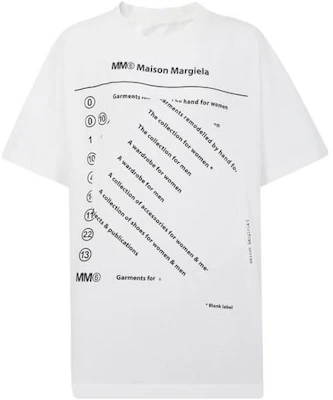 (W) MM6 メゾン マルジェラ SS23 ロゴレタープリント ホワイト Tシャツ S52GC0290S24312-101 Buy (W) MM6 メゾン マルジェラ SS23 ロゴレタープリント ホワイト Tシャツ S52GC0290S24312-101