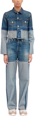 (Women) MM6 Maison Margiela SS23 Distressed Deconstructed Denim Jacket Women Blue S52AM0222S30589 Lookbook (Women) MM6 Maison Margiela SS23 Distressed Deconstructed Denim Jacket Women Blue S52AM0222S30589