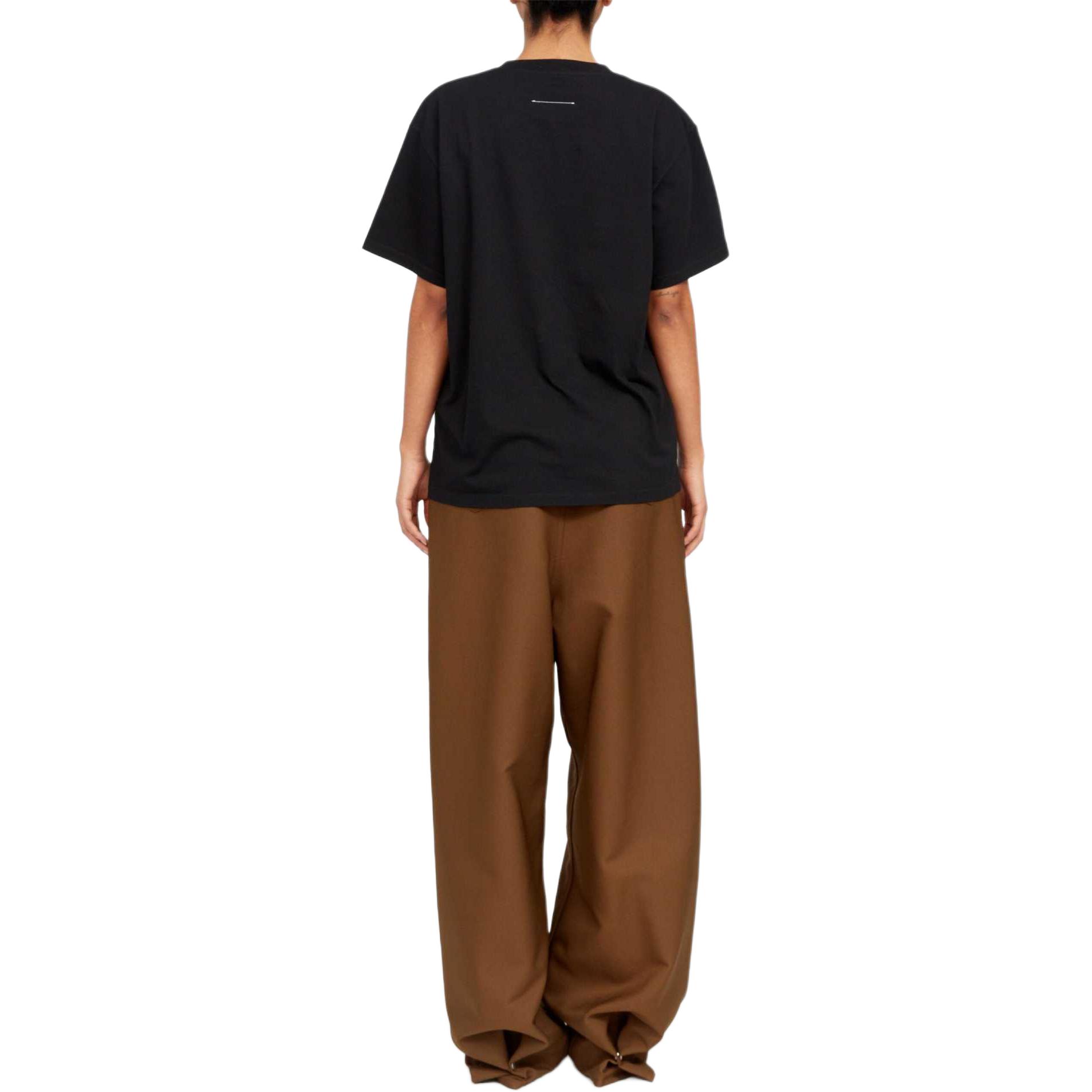 (Women) MM6 Maison Margiela SS24  Black Graphic Letter Comfort T-Shirt. S62GD0192S23588-BLACK 圖 4