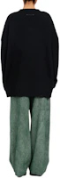 Shop (W) MM6 Maison Margiela SS24 黑色拼花針織圖案圓領毛衣 S62HL0027M13075-BLACK