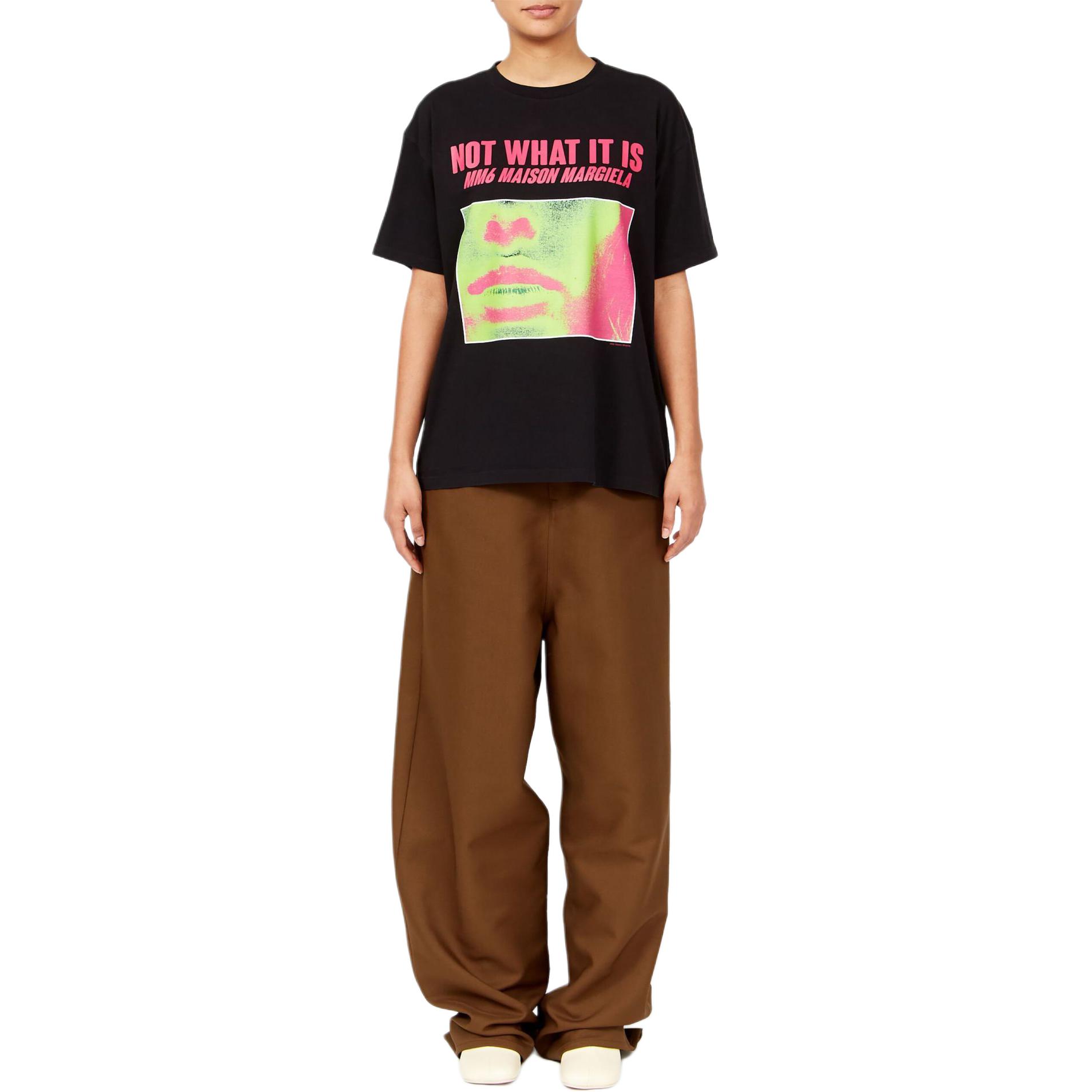 (Women) MM6 Maison Margiela SS24  Black Printed Oversized Short Sleeve T-Shirt S62GD0191S23588-BLACK 圖 3