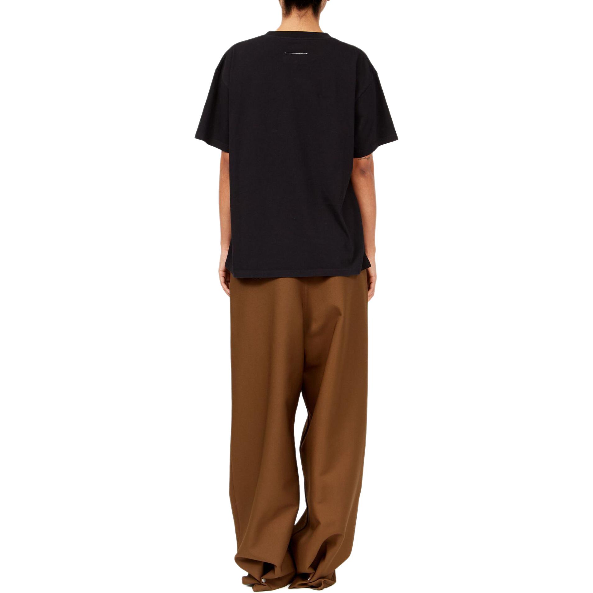 (Women) MM6 Maison Margiela SS24  Black Printed Oversized Short Sleeve T-Shirt S62GD0191S23588-BLACK 圖 4