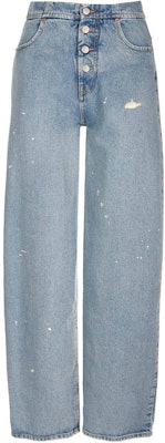 (W) MM6 Maison Margiela SS24 Jeans Anchos Azul Claro Desgastados. S52LA0227S30589-979 Buy (W) MM6 Maison Margiela SS24 Jeans Anchos Azul Claro Desgastados. S52LA0227S30589-979