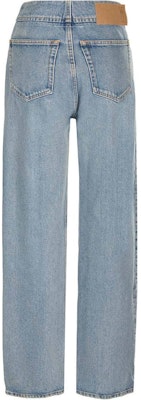 (W) MM6 Maison Margiela SS24 Jeans Anchos Azul Claro Desgastados. S52LA0227S30589-979 Lookbook (W) MM6 Maison Margiela SS24 Jeans Anchos Azul Claro Desgastados. S52LA0227S30589-979