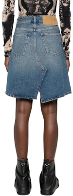 (Women) MM6 Maison Margiela SS24 Faded High-Waisted Denim Skirt Women Indigo Blue. S52ME0019S30589-INDIGO Shop (Women) MM6 Maison Margiela SS24 Faded High-Waisted Denim Skirt Women Indigo Blue. S52ME0019S30589-INDIGO