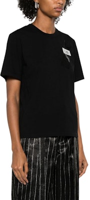 (Women) MM6 Maison Margiela SS25 Numeric Logo Crewneck T-Shirt Women’s Black S52GC0336M20048-900 Lookbook (Women) MM6 Maison Margiela SS25 Numeric Logo Crewneck T-Shirt Women’s Black S52GC0336M20048-900