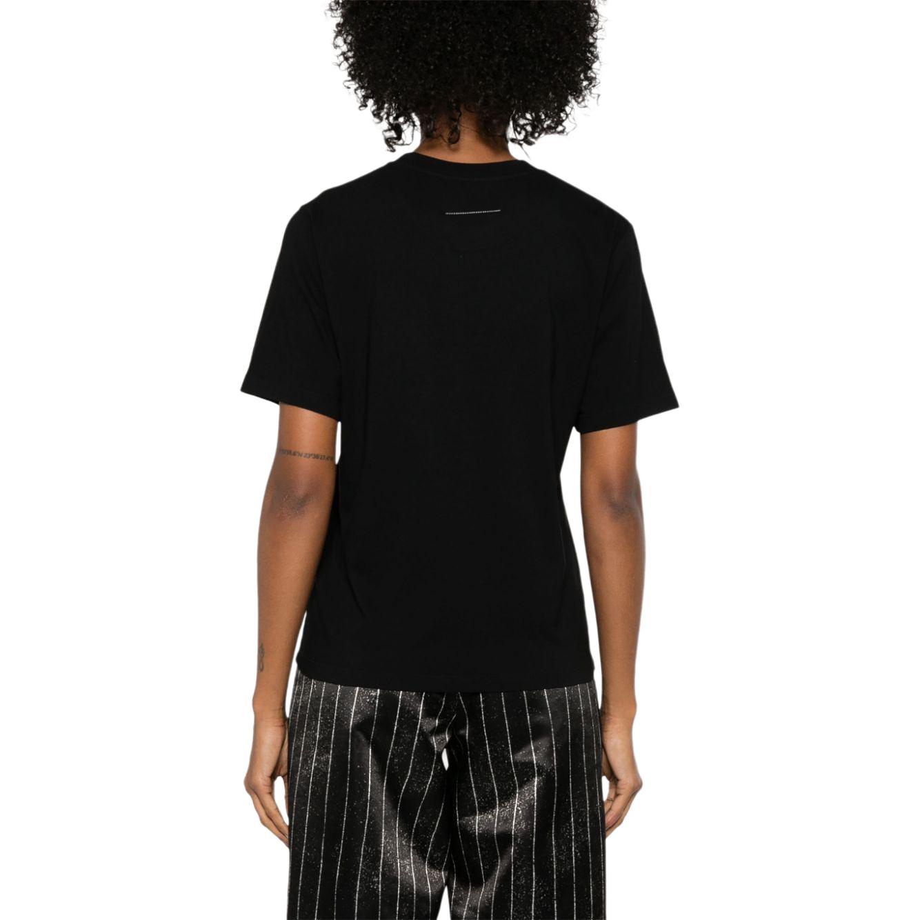 Shop (Women) MM6 Maison Margiela SS25 Numeric Logo Crewneck T-Shirt Women’s Black S52GC0336M20048-900