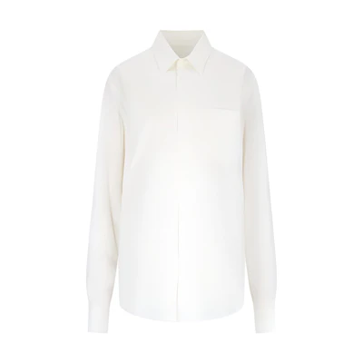 (Women) MM6 Maison Margiela Women’s White Oversized Cotton Poplin Back Cutout Shirt S62DT0027S47294101