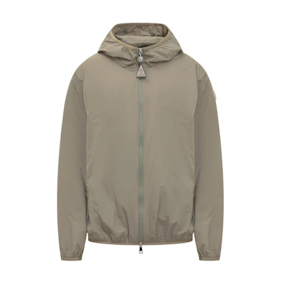 (Women) Moncler Army Green Zip-Up Hooded Slim Fit Jacket. 1A00135597IC92G