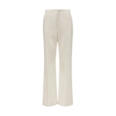 (Women) Moncler Beige Casual Pants with Solid Pleats and Zipper Design. J20932A00008597SZ050