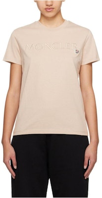 (W) Moncler 米色刺繡Logo短袖圓領T恤 J10938C00006829HP20J Buy (W) Moncler 米色刺繡Logo短袖圓領T恤 J10938C00006829HP20J