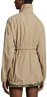 Shop (W) Moncler 米色素面拉鍊修身腰身派克夾克外套. J10931A00095597IC230