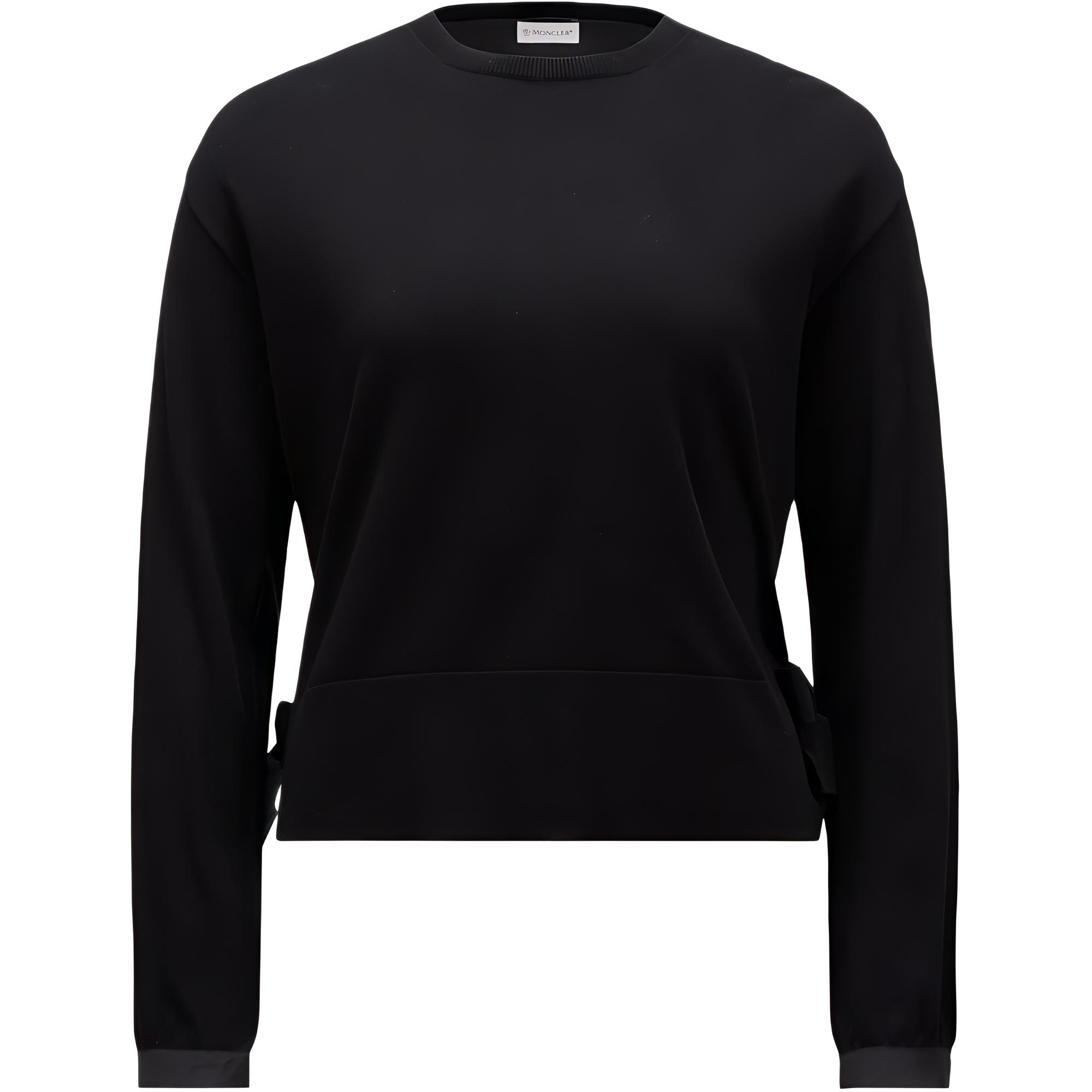 (Women) Moncler  Black Casual Loose-Fit Crew Neck Long Sleeve Knit Sweater J10939C00012M1369999