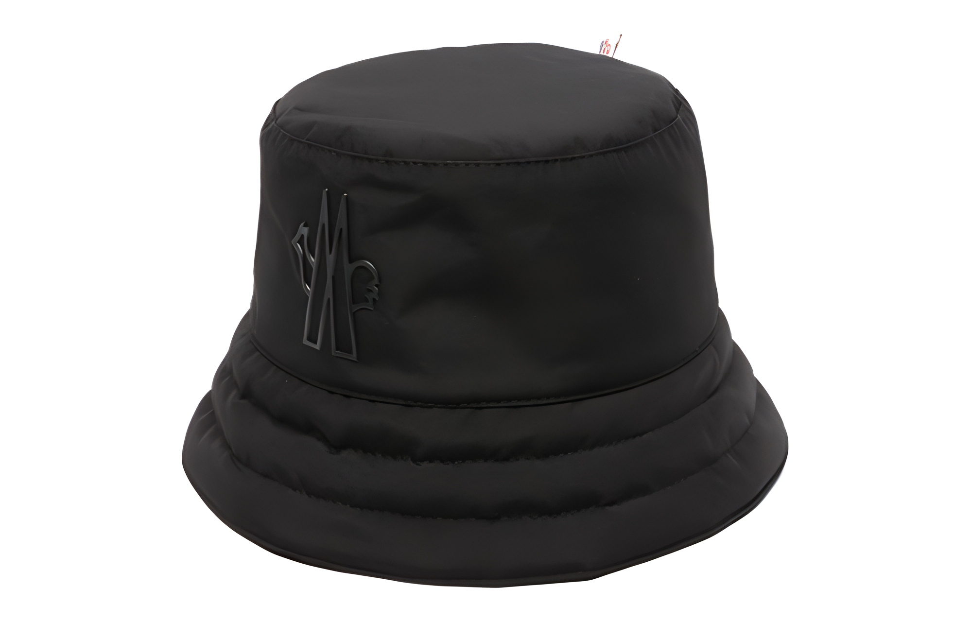 (Women) Moncler  Black Cotton Polyester Bucket Hat with Elastic Brim I20983B00005596Y4
