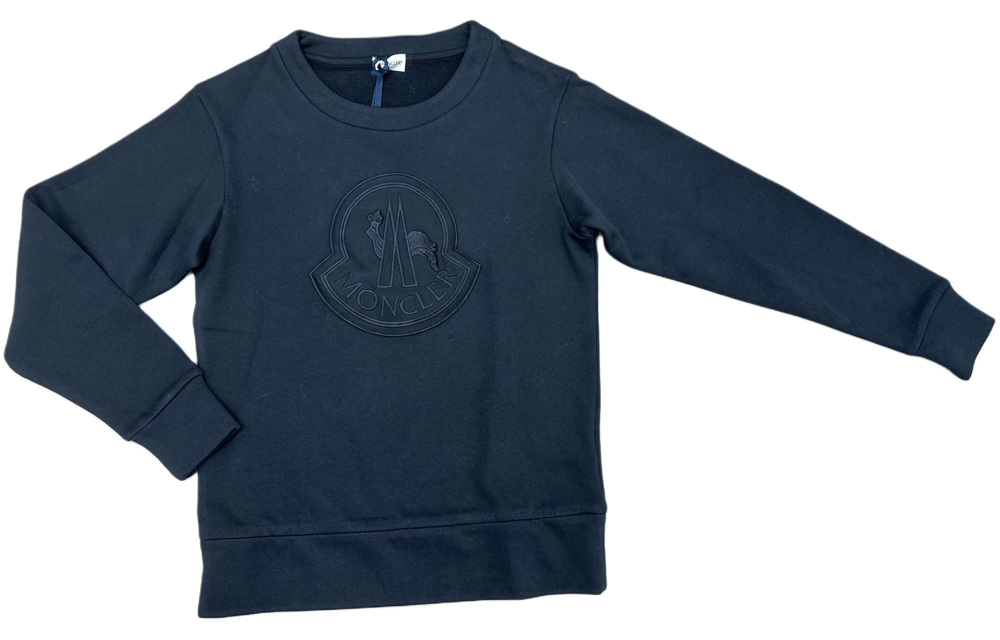 (Women) Moncler  Black Cotton Sweatshirt with Front Logo. 10938G71200V8101999
