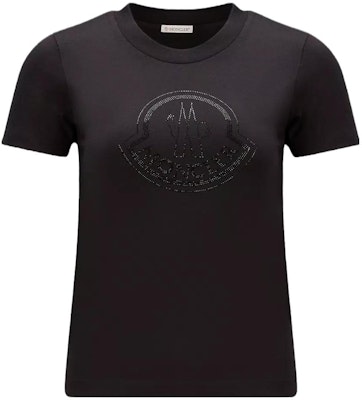 (W) Camiseta Negra Casual de Cuello Redondo Moncler. I20938C00034829FB999 Buy (W) Camiseta Negra Casual de Cuello Redondo Moncler. I20938C00034829FB999