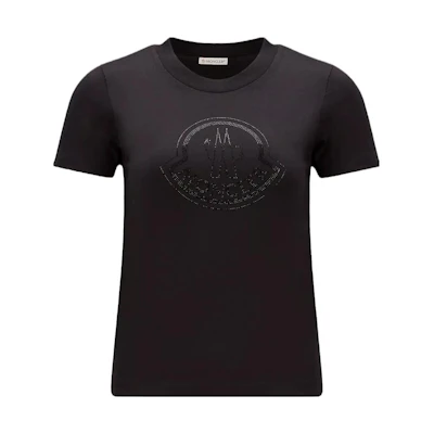 (Women) Moncler Black Crew Neck Casual T-Shirt. I20938C00034829FB999