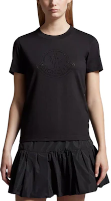 (Women) Moncler Black Crew Neck Casual T-Shirt. I20938C00034829FB999 Lookbook (Women) Moncler Black Crew Neck Casual T-Shirt. I20938C00034829FB999