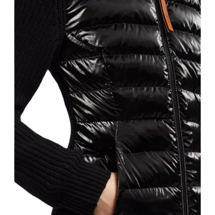 (Women) Moncler  Black Down Jacket Cardigan with Quilted Side Pockets and Zipper. J20939B00017M1241999 圖 6
