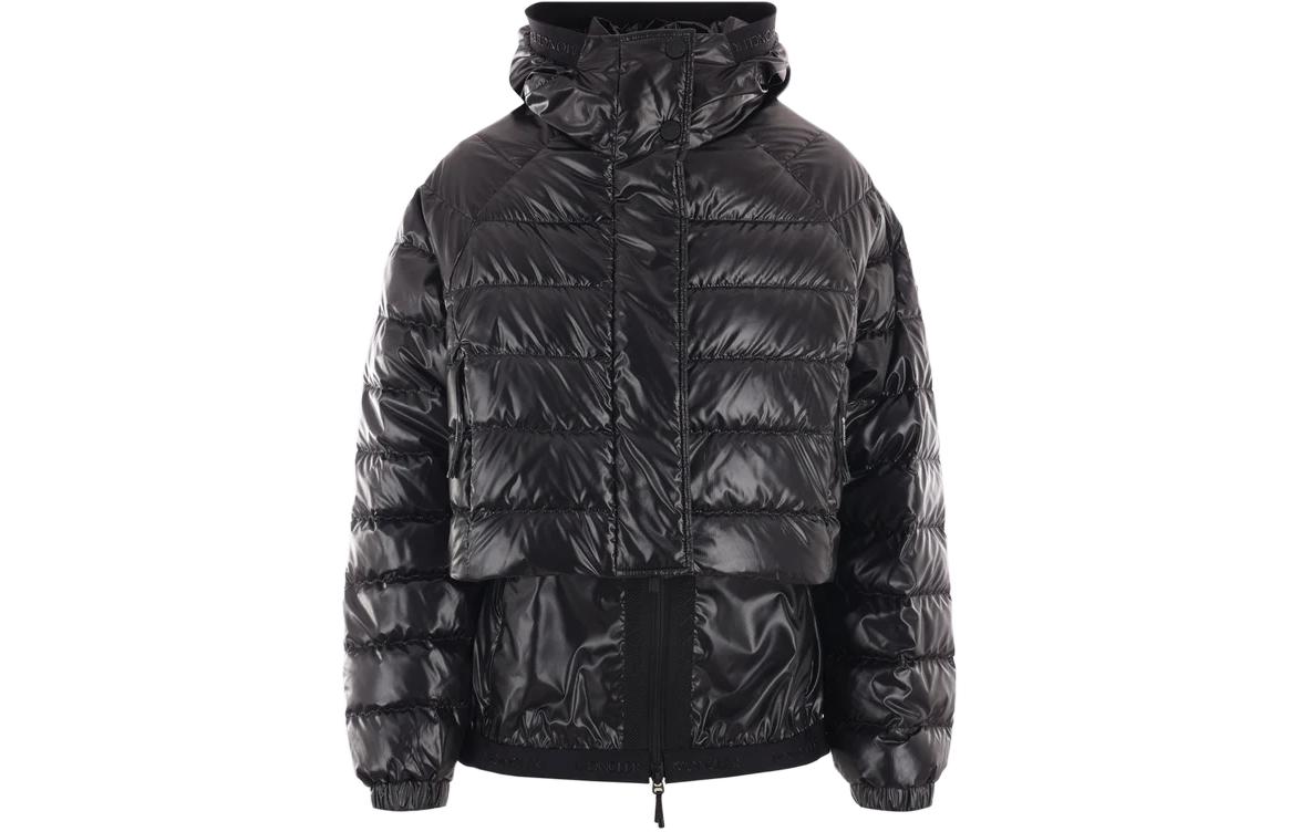 (Women) Moncler  Black Down Jacket with Hoodie and Front Zipper Closure J10931A00028595OK999 圖 2