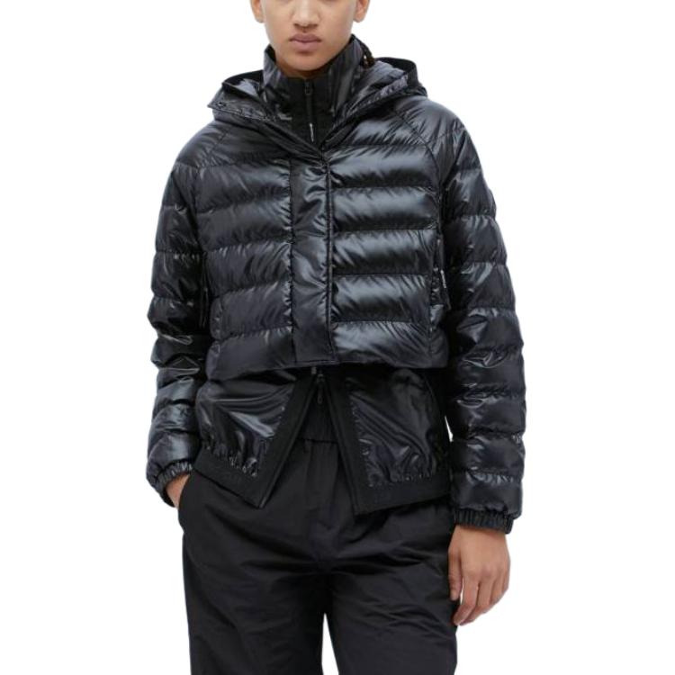 (Women) Moncler  Black Down Jacket with Hoodie and Front Zipper Closure J10931A00028595OK999 圖 5