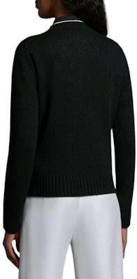 (W) Moncler Suéter Negro de Lana y Cachemira con Logo Bordado. J10939C00002M1127999 Shop (W) Moncler Suéter Negro de Lana y Cachemira con Logo Bordado. J10939C00002M1127999