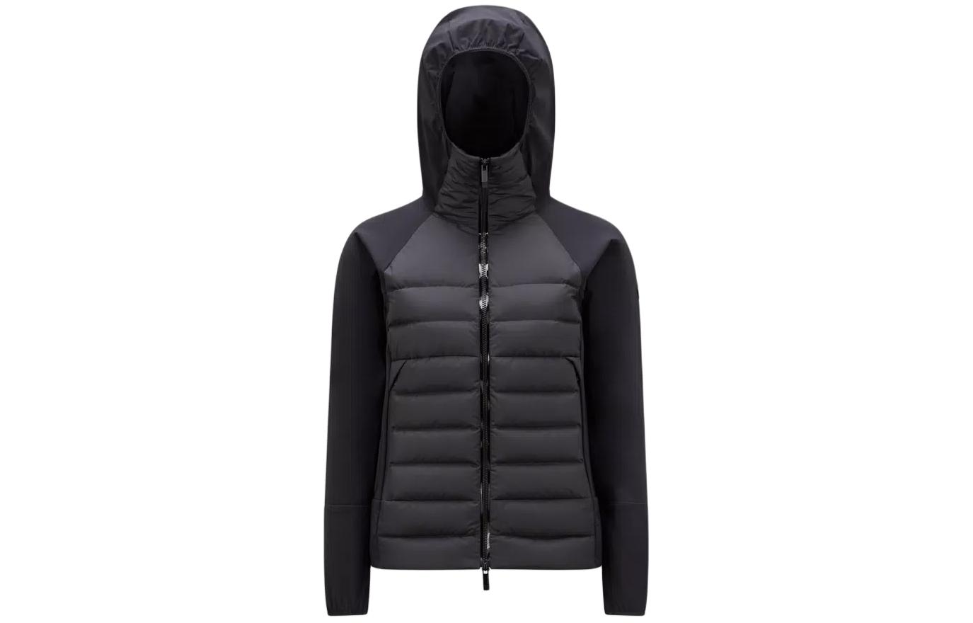 (Women) Moncler  Black Fitted Hooded Down Jacket I20931A00108596IU999