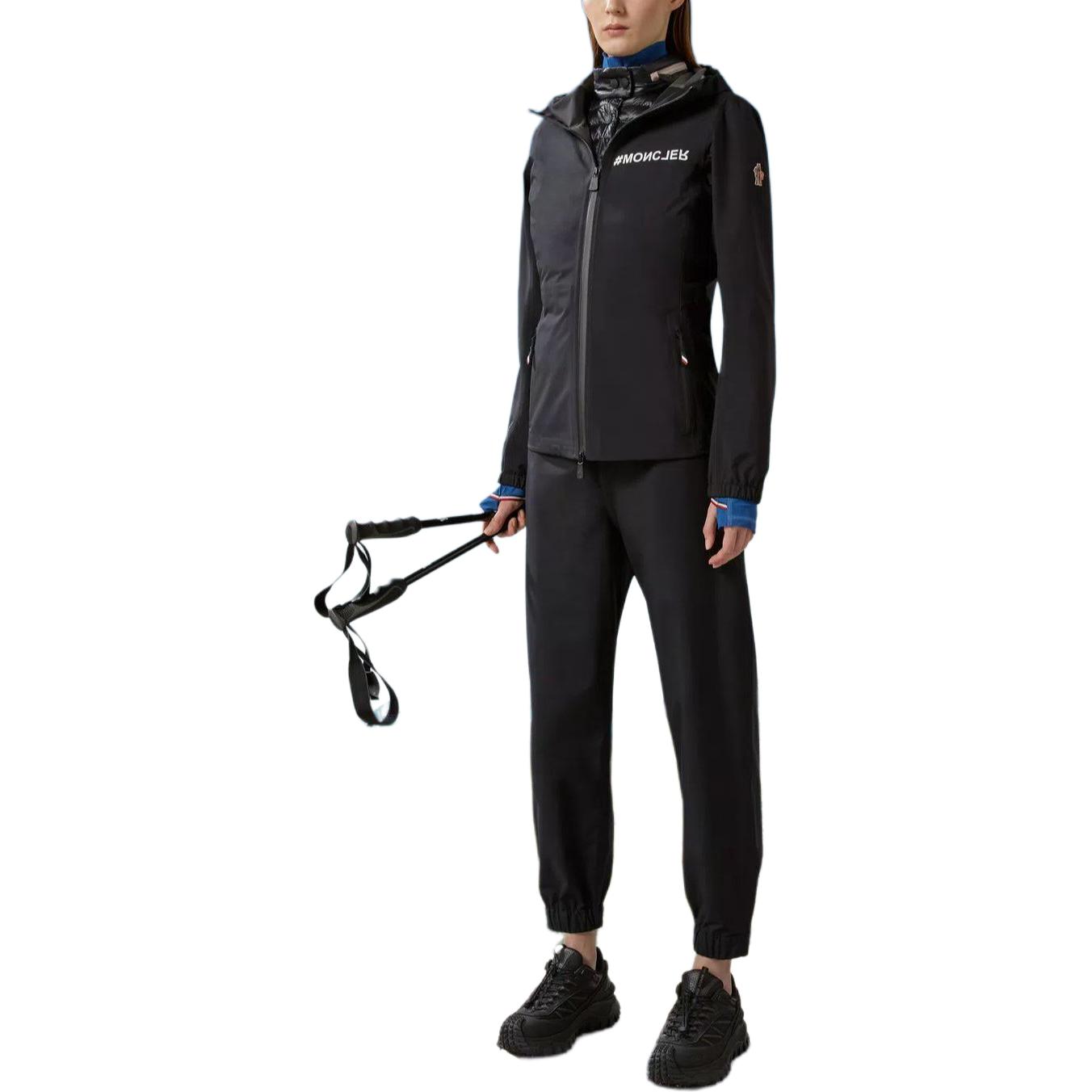 (Women) Moncler  Black Fitted Zip-Up Hooded Long Sleeve Down Jacket J10981A0000254AL5999 圖 3