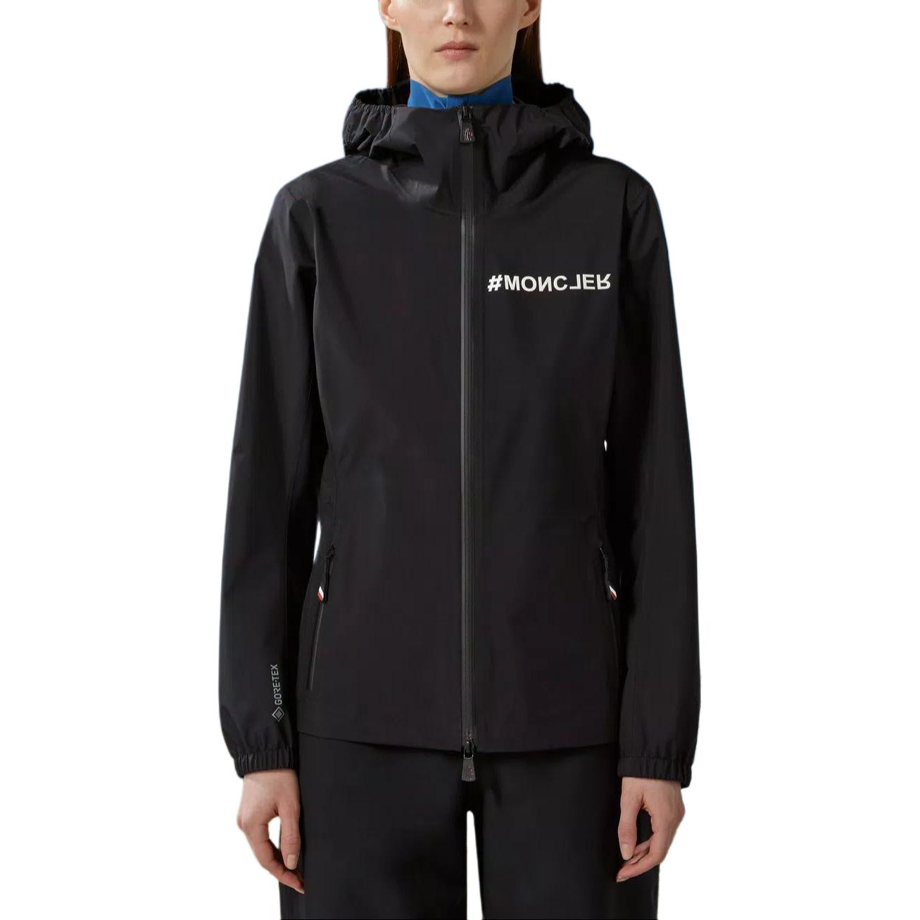 (Women) Moncler  Black Fitted Zip-Up Hooded Long Sleeve Down Jacket J10981A0000254AL5999 圖 4