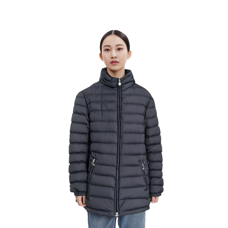 (Women) Moncler  Black High-Neck Down Jacket Long Sleeve Solid Color J10931A0003754A81999 圖 6